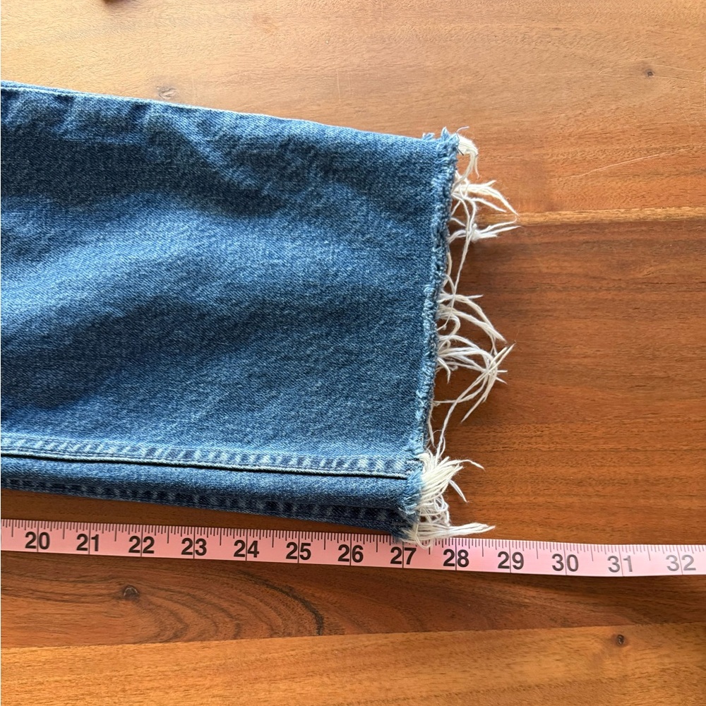 MOTHER Denim Mid Rise Rider Ankle Fray - Picture 7 of 8